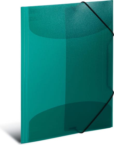 HERMA Elasticated folder A4 PP Doorzichtig Donkergroen