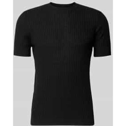T-shirt van viscosemix met riblook