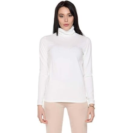T-Shirt Lange Mouw Leone 1947 Woman High Collar Never Without