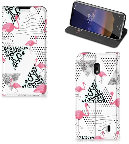 Nokia 2.2 Hoesje maken Flamingo Triangle