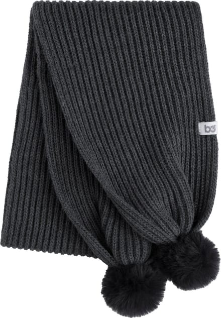 Baby's Only Sjaaltje met pompon Cool - Antraciet - 3-8 jaar - 100% acryl - GOTS