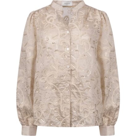 Nukus Nkf02178 9 antonella blouse embroidery sand