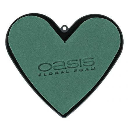 Insteekmateriaal hart met voet 13cm 6 st