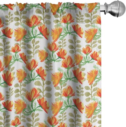 ABAKUHAUS Gordijnen – 2x75x225 cm – Microfaser – Bosgroen