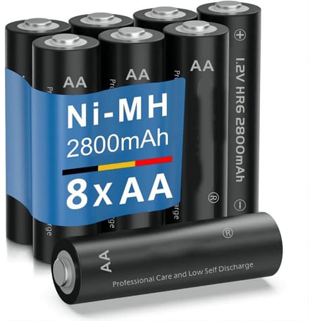 Oplaadbare Batterijen AA - Set van 8 - 2800 MAH
