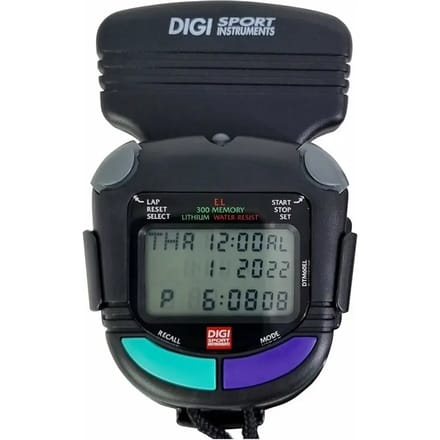 Stopwatch 300 geheugens + licht met clip Digi Sport Instruments DTM60EL