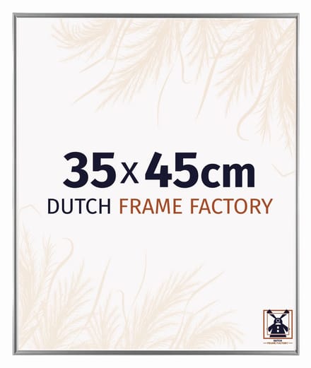 Fotolijst 35x45 cm - Kunststof - Zilver Hoogglans - Easy