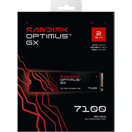 SANDISK Optimus GX 7100 SSD - 2TB - PCIe 4.0 - M.2 2280