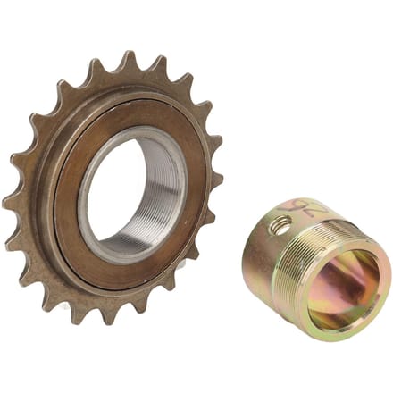 Roue libre 20T avec adaptateur 25,5-26 mm de remplacement Léger Installation facile Kit adaptateur de roue libre de vélo pour brown