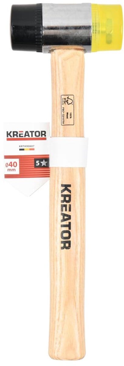 Kreator - Hand tools - KRTH90607 - Rubberen hamer - 300g - dubbelzijdig