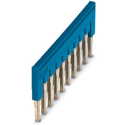 Phoenix Contact 10-Pool Blauwe Brugconnector 6.2mm - 3032198 [2 Stuks]