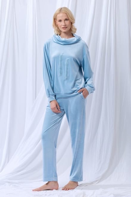 lords x lilies Dames sweater en broek blauw - maat XL