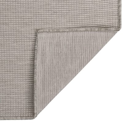 vidaXL - Buitenkleed - platgeweven - 80x150 - cm - lichtgrijs
