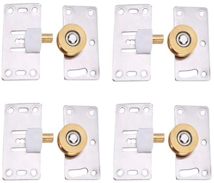 Schuifdeur wielen voor kledingkasten - 4 stuks Set van duurzame en geruisloze rollers