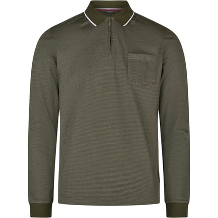 Jersey poloshirt met lange mouwen Hechter