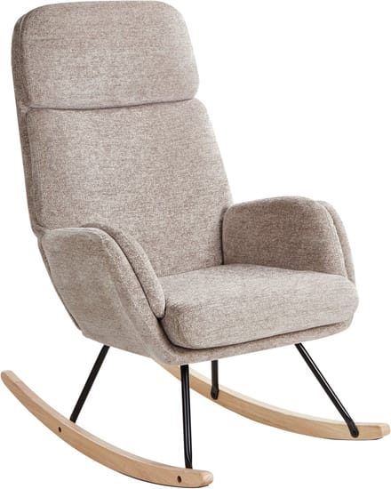 KVELIA - Schommelstoel - Taupe - Polyester