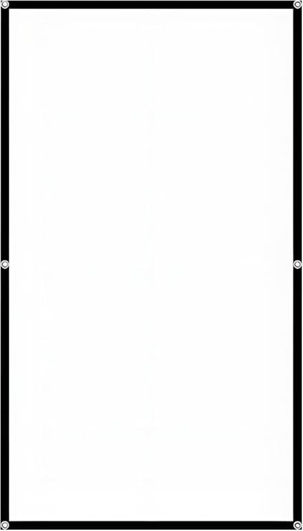 Projectiescherm - Beamerdoek Filmscherm - Thuisbioscoop Buiten - Opvouwbaar Melkzijde - 100 inch - Wit
