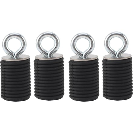 4 STUKS ATV Lock Ride Sjorankers 1.45in Rubber Roestvrij Staal UTV Anker Vervanging voor Polaris Ranger black