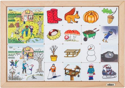 Rubriceerlotto Herfst en winter - Educo - Educatief speelgoed