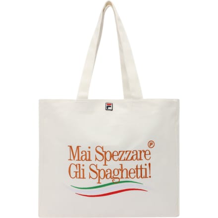 FILA Navigli Graphic Canvas Shopper Egret Maat: OS | Shoppers Outlet | Unisex | Wit