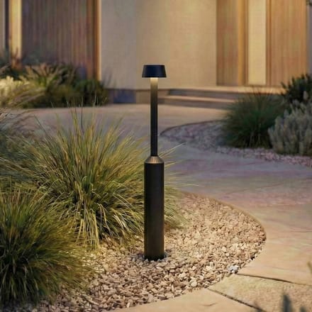 Lucande LED tuinpadverlichting Tareko, 90 cm, antraciet, IP65