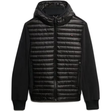 Superdry - Storm Hybrid fleecejack met capuchon - Heren - Gewatteerde jassen