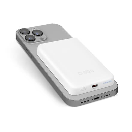 SBS TEBB5000MAG1CW 5000 mAh USB-C MagSafe compatible - white - 5000 mAh