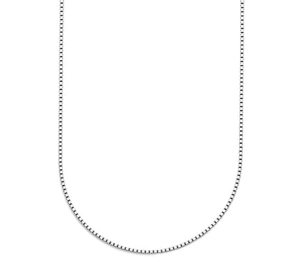 Zilver Gerhodineerde Collier venetiaans 1 1333552 45 cm