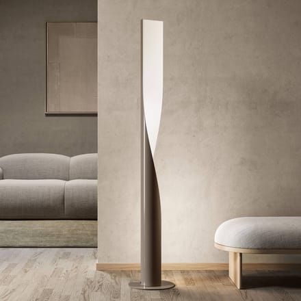 kdln LED vloerlamp Evita, grijs, hoogte 190 cm, dimbaar