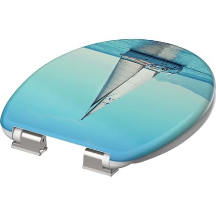 SCHÜTTE WC zitting duroplast, met soft-close-mechanisme (Zeilboot)