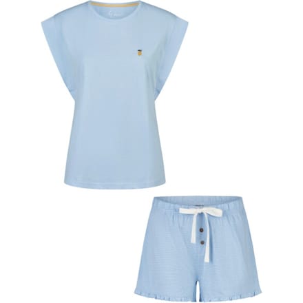 By Louise Dames Korte Pyjama Set Shortama Blauw - Maat S