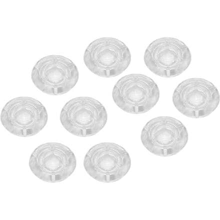10 stuks Voetschakelaar Toppers Helder Transparant Universeel voor Gitaar Effectpedaal Accessoires white