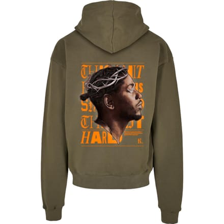 Mister Tee - K-Dot Heavy Oversize Hoodie/trui - S - Olijfgroen