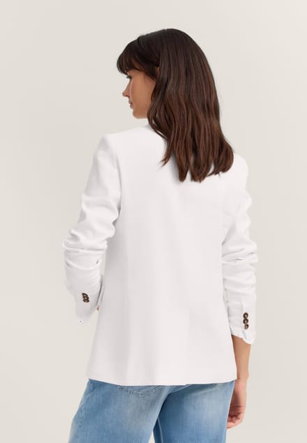Bugatti Damen Blazer van linnenmix met reverskraag