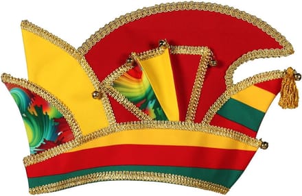 Prinsensteek Carnaval - Lapjes Bont - Rood-Geel-Groen - Maat 59