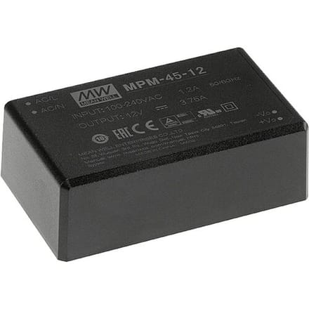 MEAN WELL MPM-45-5 AC/DC-printnetvoeding 5 V/DC 40 W
