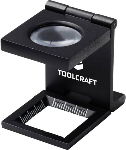 TOOLCRAFT TO-10182522 Dradenteller Vergrotingsfactor: 10 x Lensgrootte: (Ø) 19 mm