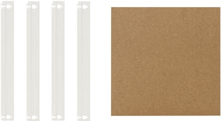 Shelfplaza HOME plankenset voor HOME zware stellingkasten - 23x23 cm - wit