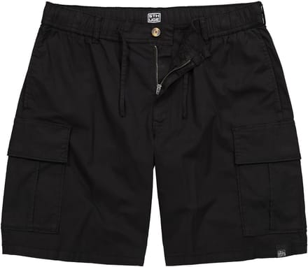 STHUGE - Heren - Cargo-bermuda baggy fit elastische tailleband - Zwart - Maat 58
