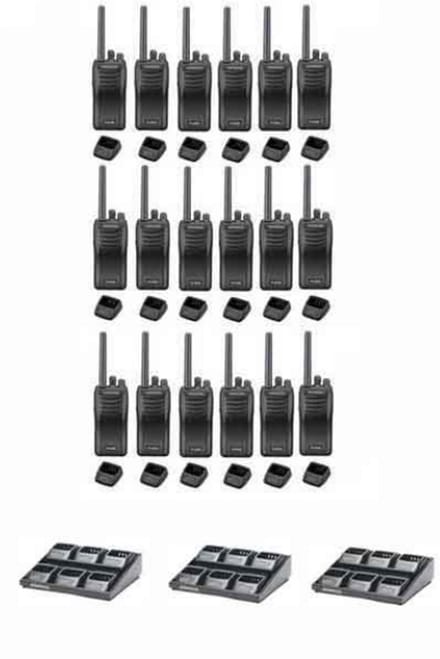 Set van 18 stuks Kenwood TK-3501 met 3 multiladers