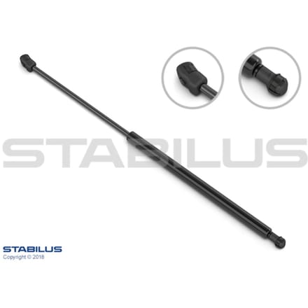 Gasveer, motorkap STABILUS 013177 links
