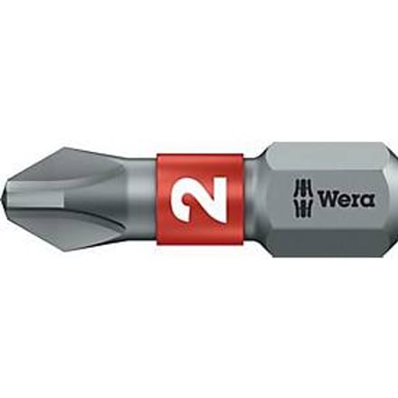 Wera Bit 851/1 BTZ, Philips, PH 2, lengte 25 mm, 10 stuks