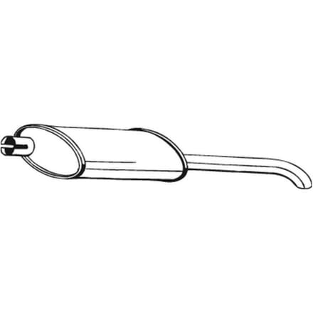 Geluiddemper achter BOSAL 185-021
