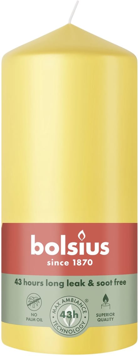 Bolsius Stompkaars 130/68 Sunny Yellow (1 stuk)