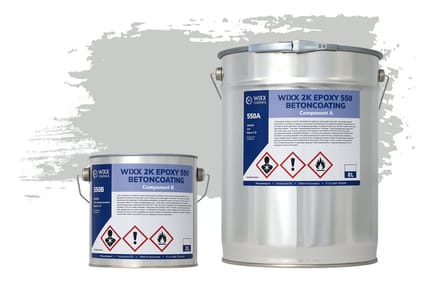 Wixx 2K Epoxy 550 Betonverf - 10L - RAL 7035 | Lichtgrijs