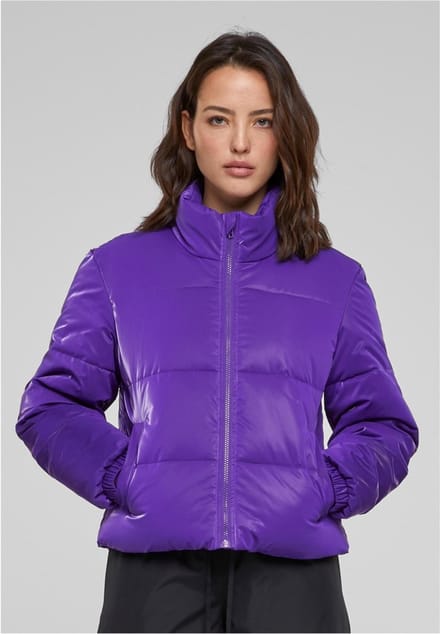 Urban Classics - Shark Skin Gewatteerd jack - XS - Paars