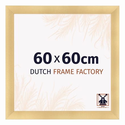 Fotolijst 60x60 cm - MDF - Goud Mat - Praag