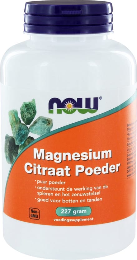 Now Foods - Magnesium Citraat Poeder - 227 gram