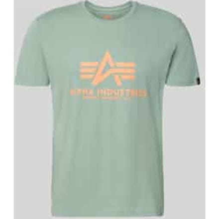 T-shirt met labeldetail model 'BASIC'