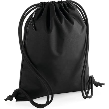 Gymtas 100% gerecycled polyester 40 x 48 cm (Black)